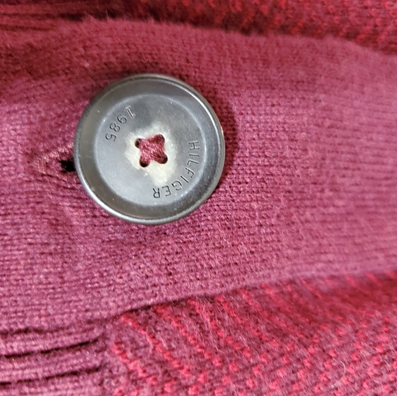 Men's Tommy Hilfiger Shawl Collar Button-up Sweater Cardigan Medium - Picture 7 of 9
